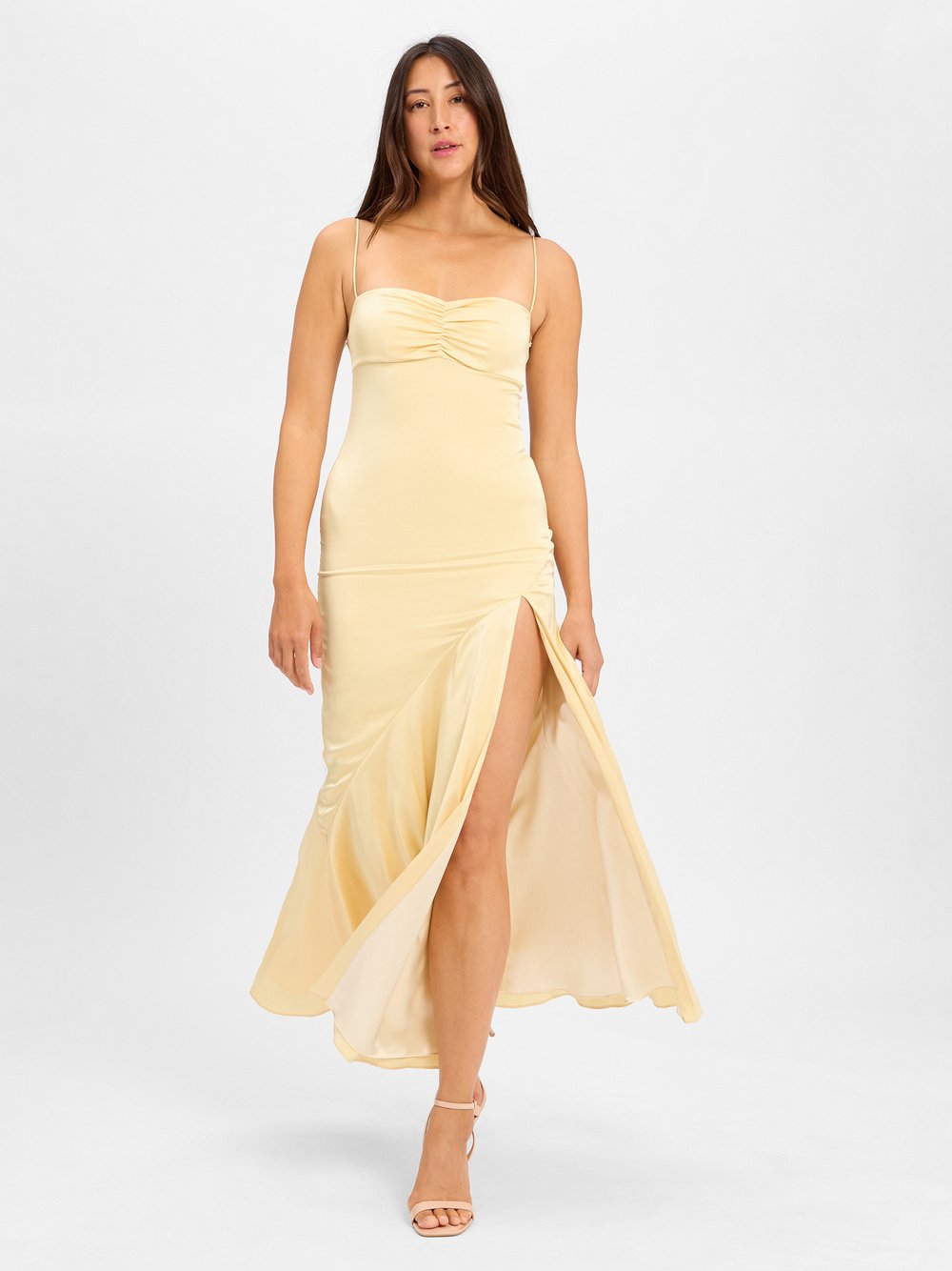 Marie Lund Abendkleid Damen gelb, 34