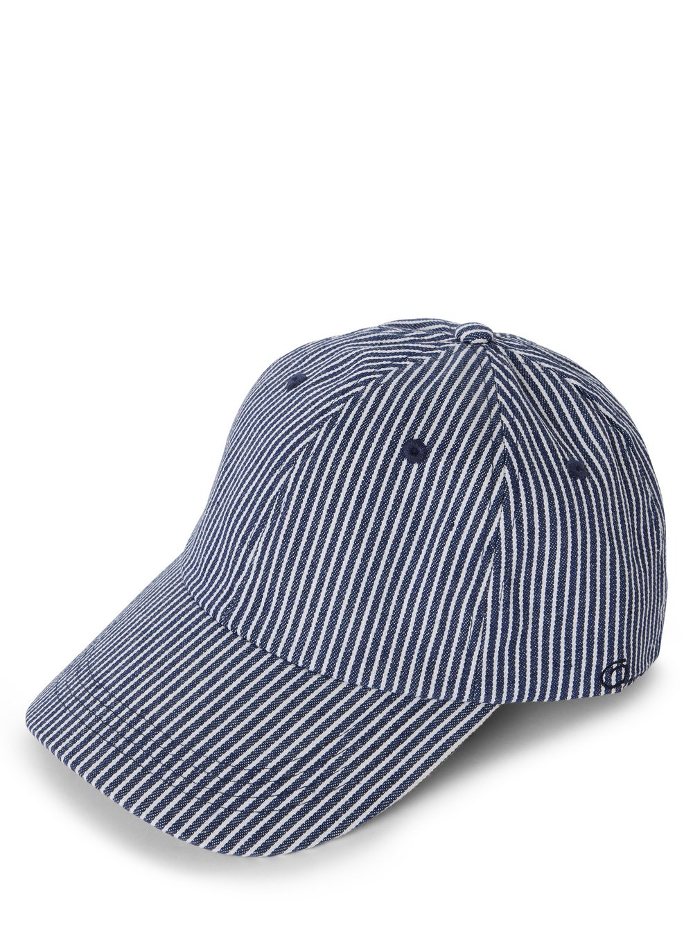 Opus Cap Damen Baumwolle blau gestreift, ONE SIZE