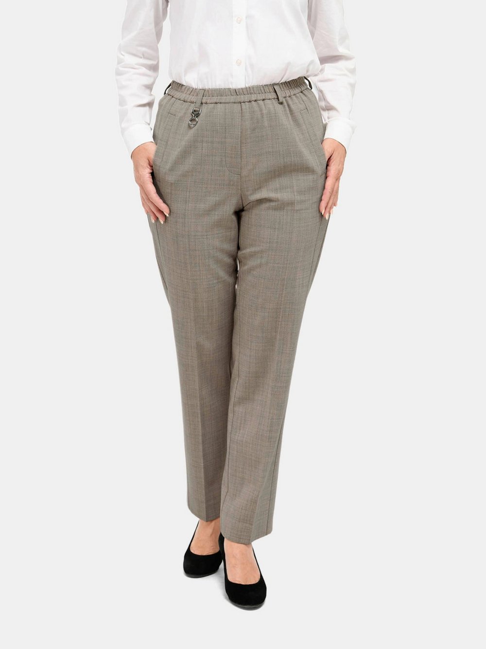 Goldner Kurzgröße: Trevira-Schurwollschlupfhose LOUISA Damen braun, 20