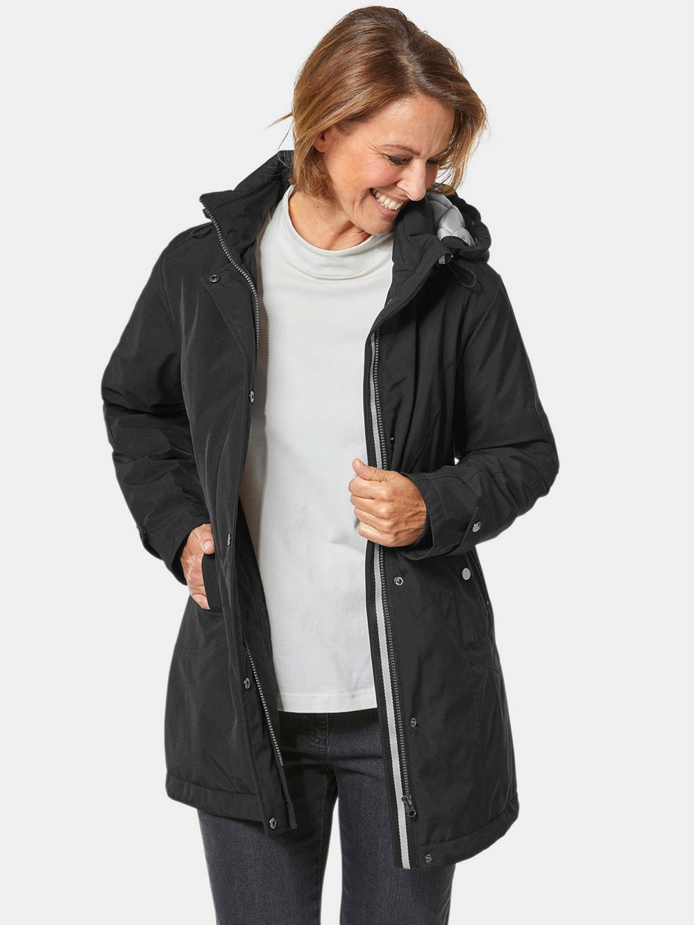 Goldner Jacke Damen schwarz, 44