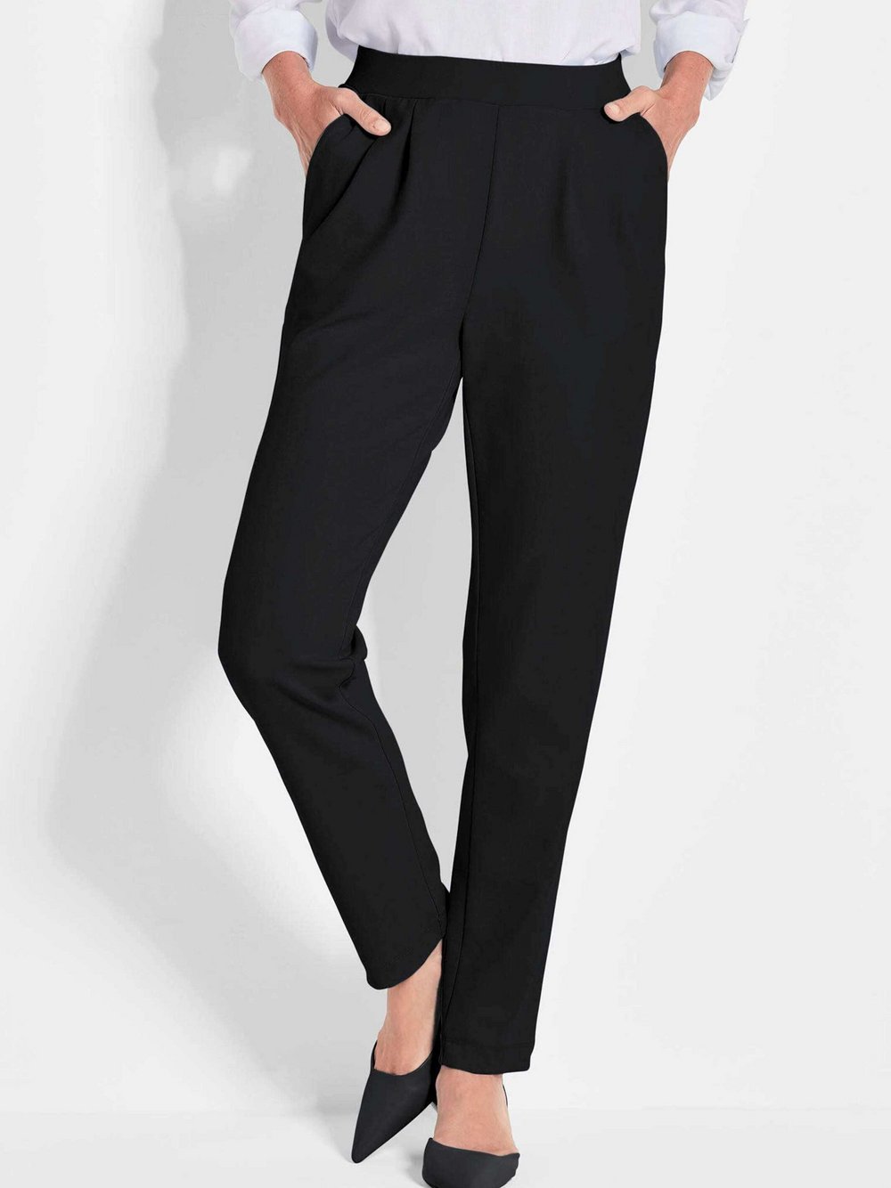 Goldner Schlupfhose Damen schwarz, 46