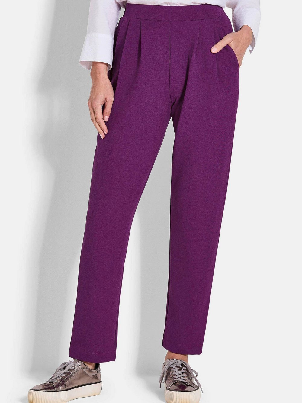 Goldner Schlupfhose Damen lila, 42