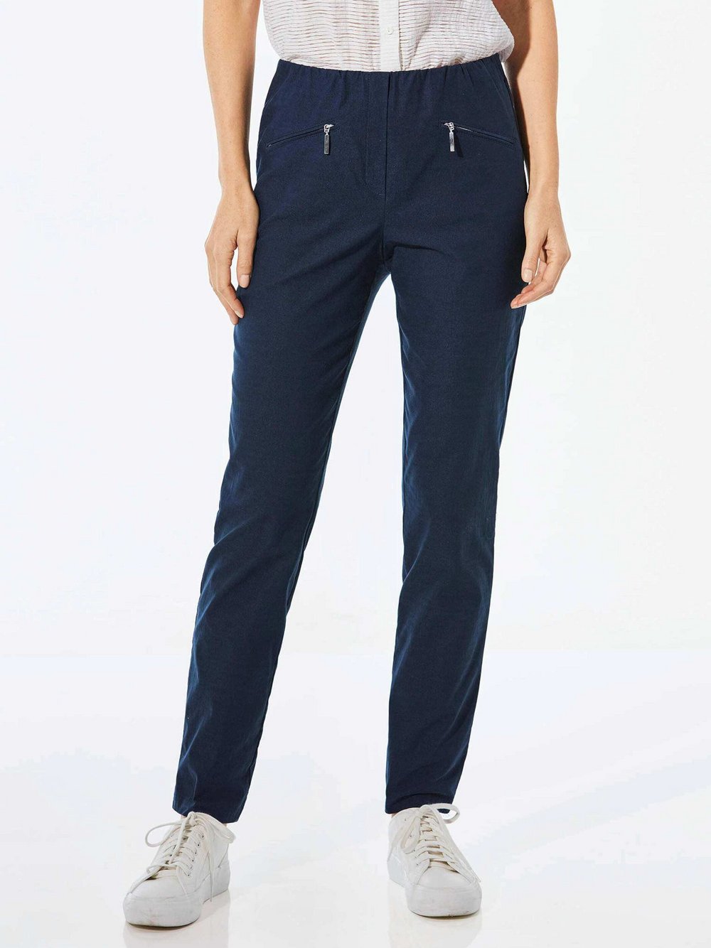 Goldner Bengalinhose LOUISA Damen Baumwolle blau, 44