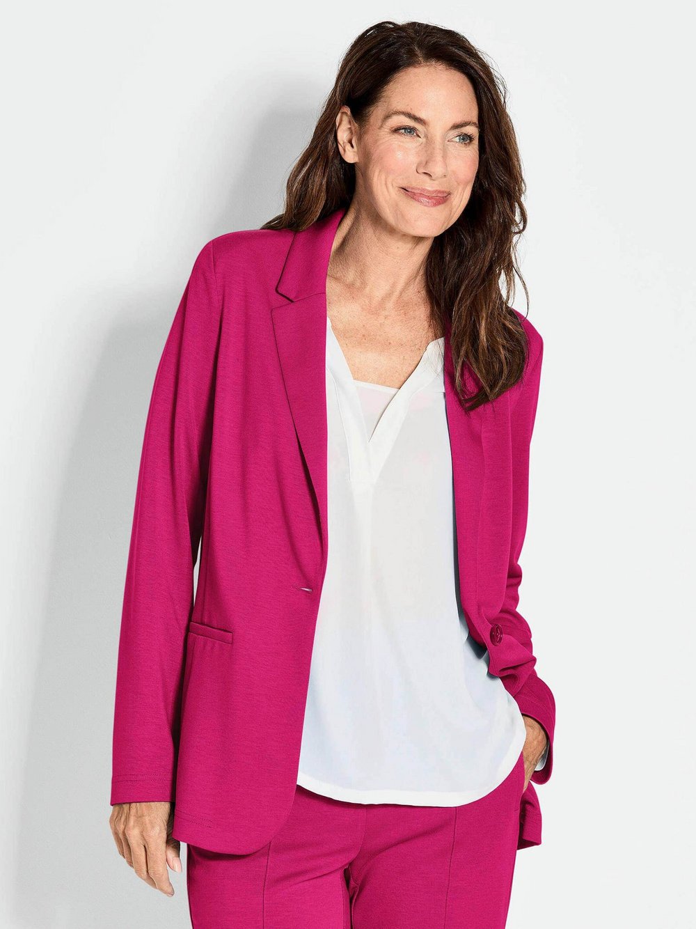 Goldner Blazer Damen Polyamid pink, 44