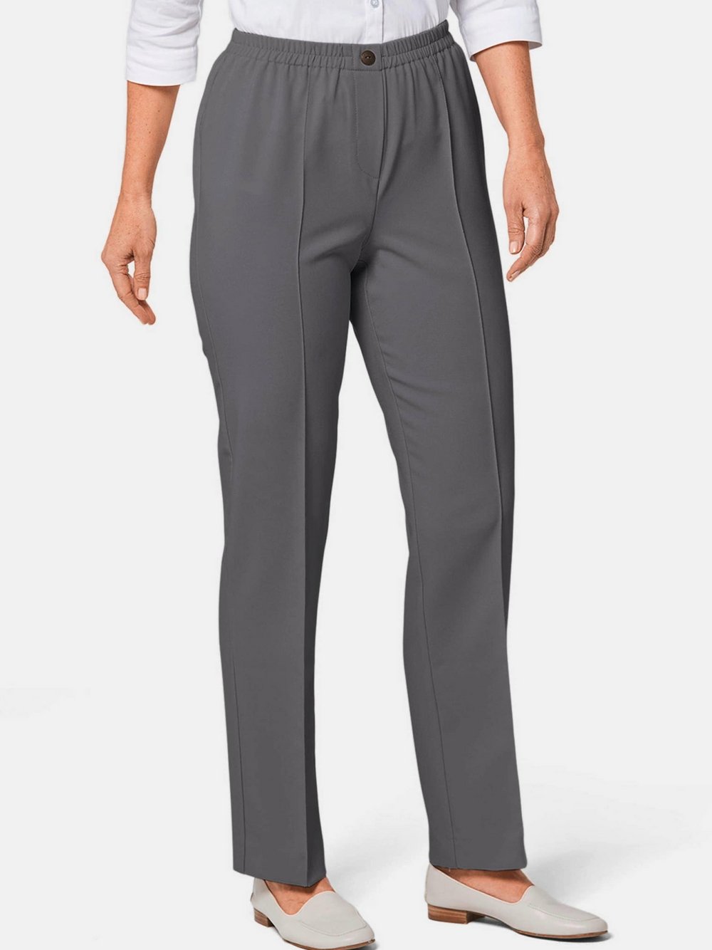 Goldner 2er Pack Schlupfhosen Damen grau, 38