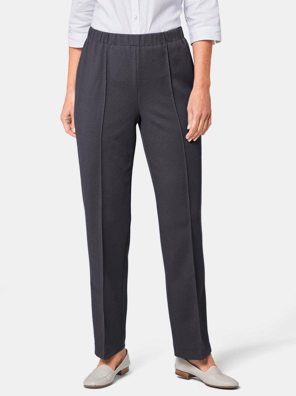 Goldner Rippenhose Damen grau, 42