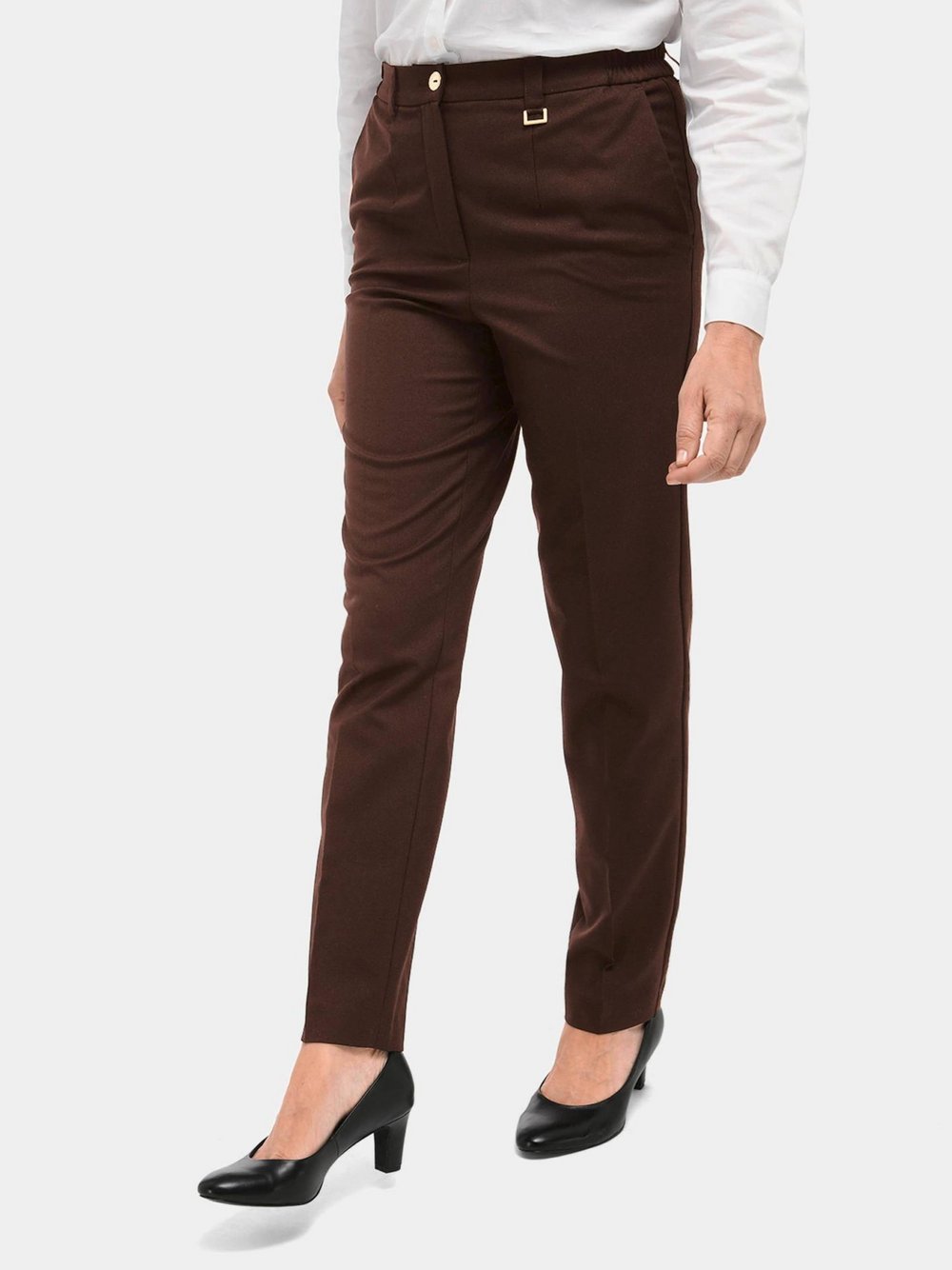 Goldner Hose-LOUISA Damen braun, 48