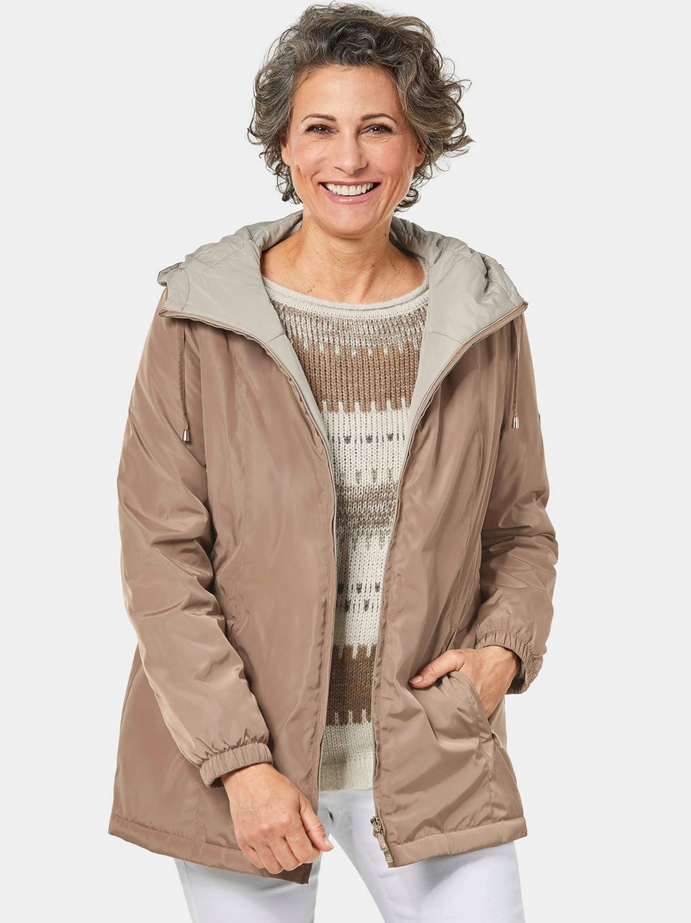 Goldner Freizeitjacke Damen braun, 52