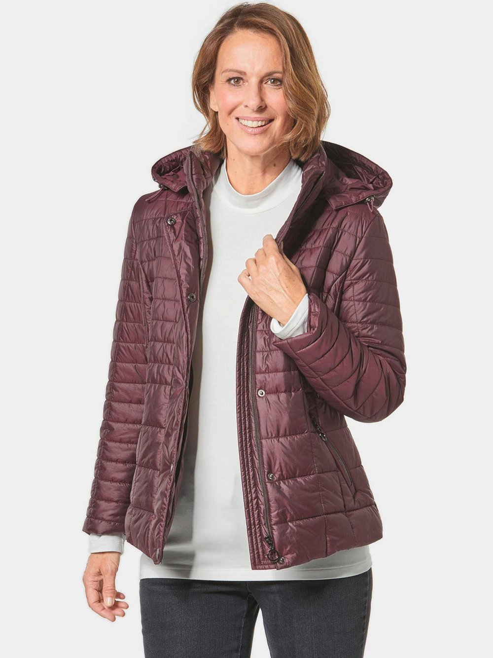 Goldner Steppjacke Damen lila, 46