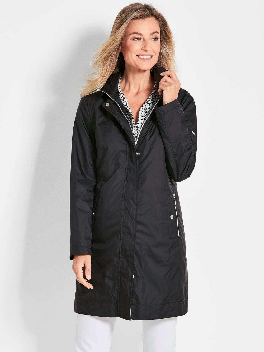 Goldner Longjacke Damen schwarz, 40