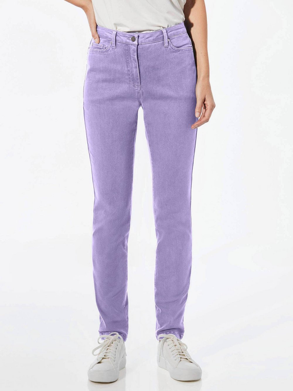 Goldner Jeanshose Bella Damen Baumwolle lila, 54