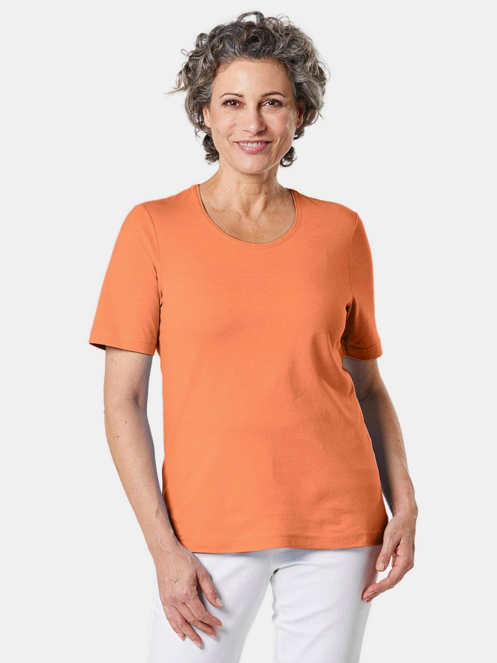 Goldner T-Shirt Damen Baumwolle gelb, 44
