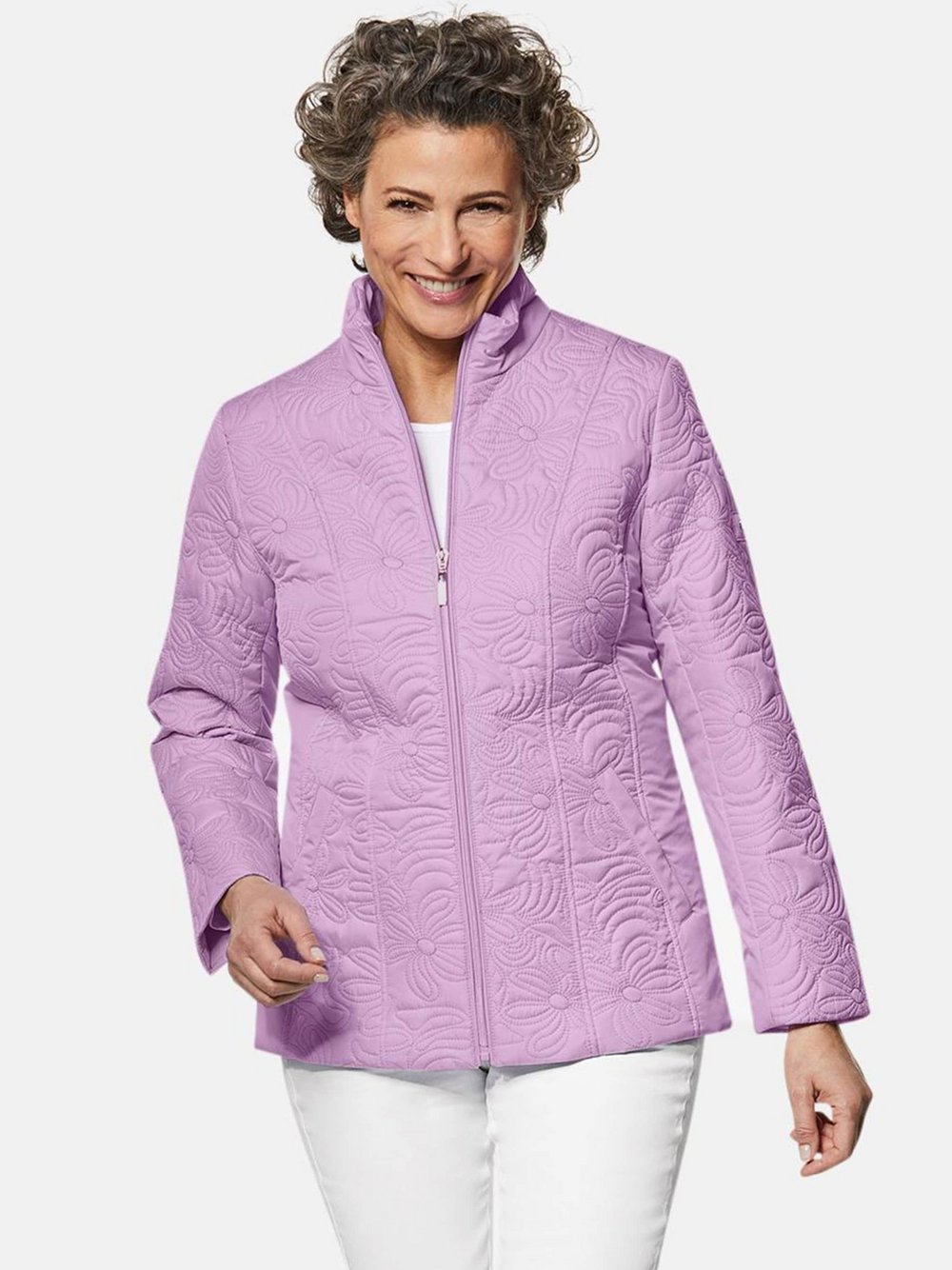 Thumbnail - Goldner Steppjacke Damen lila, 42