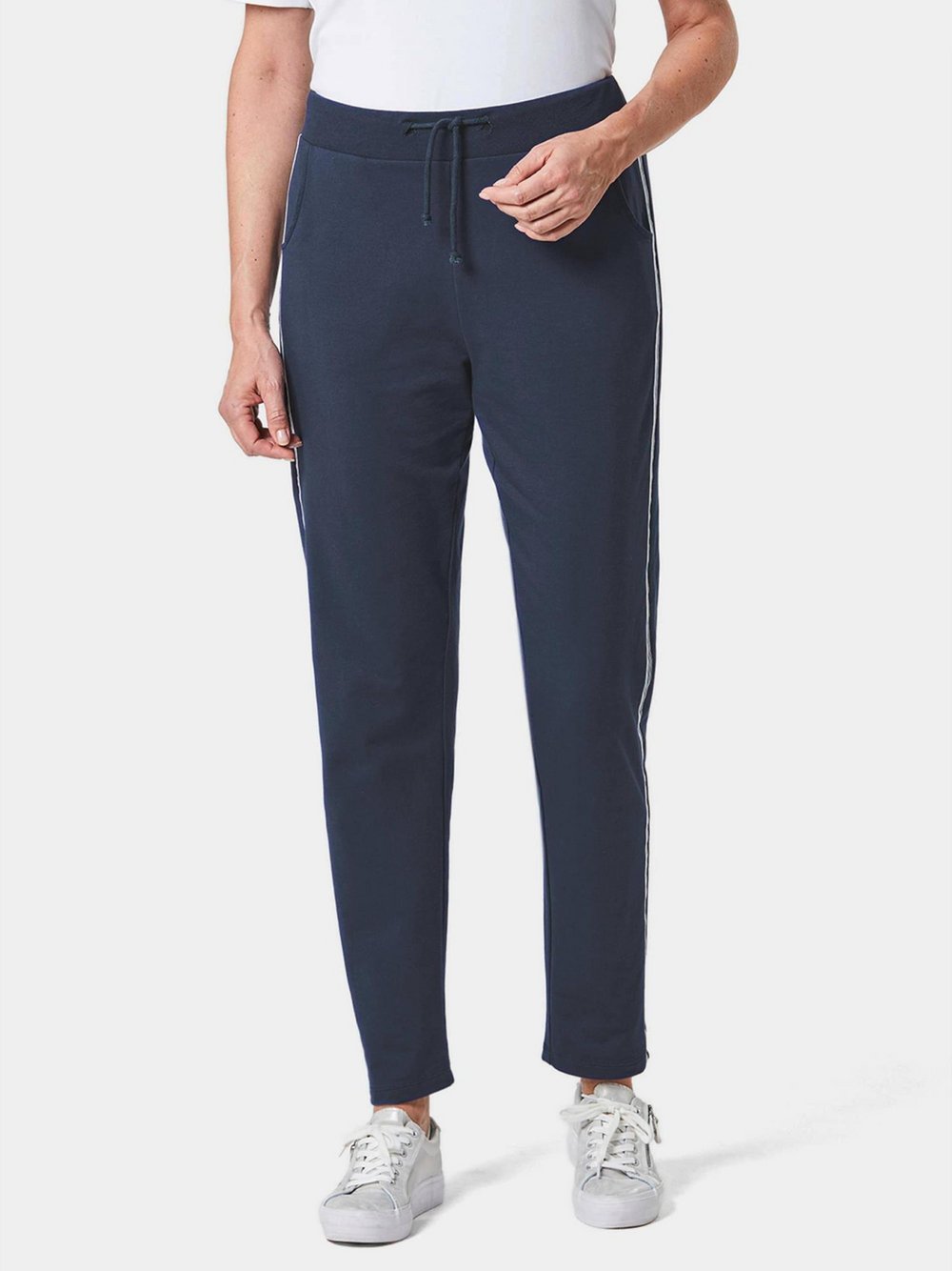 Goldner Freizeithose Damen Baumwolle blau, 42