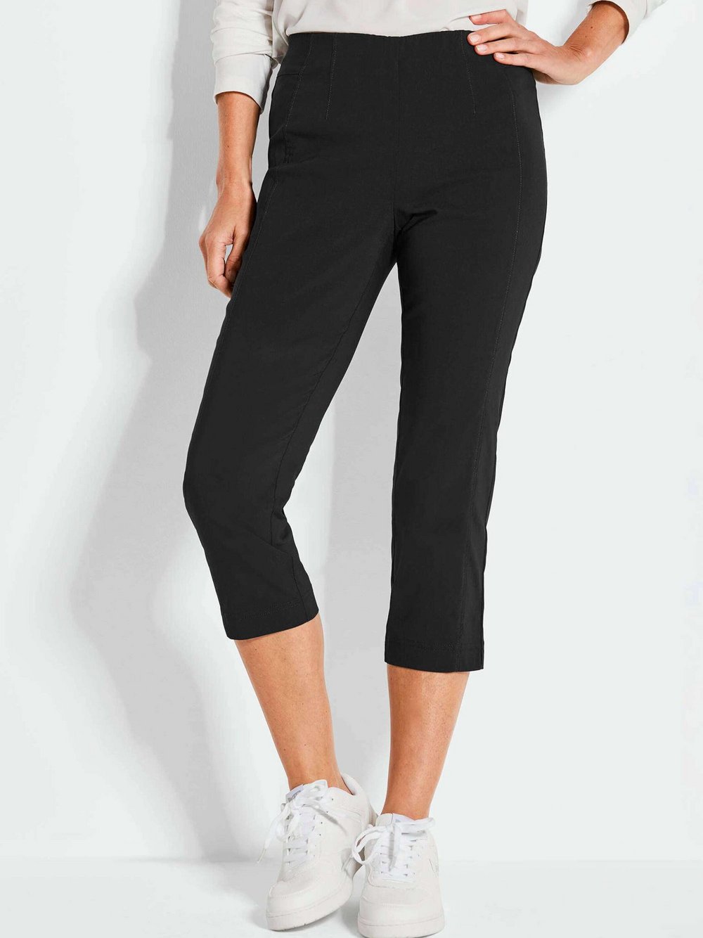 Goldner 7/8-Hose Damen Viskose schwarz, 48