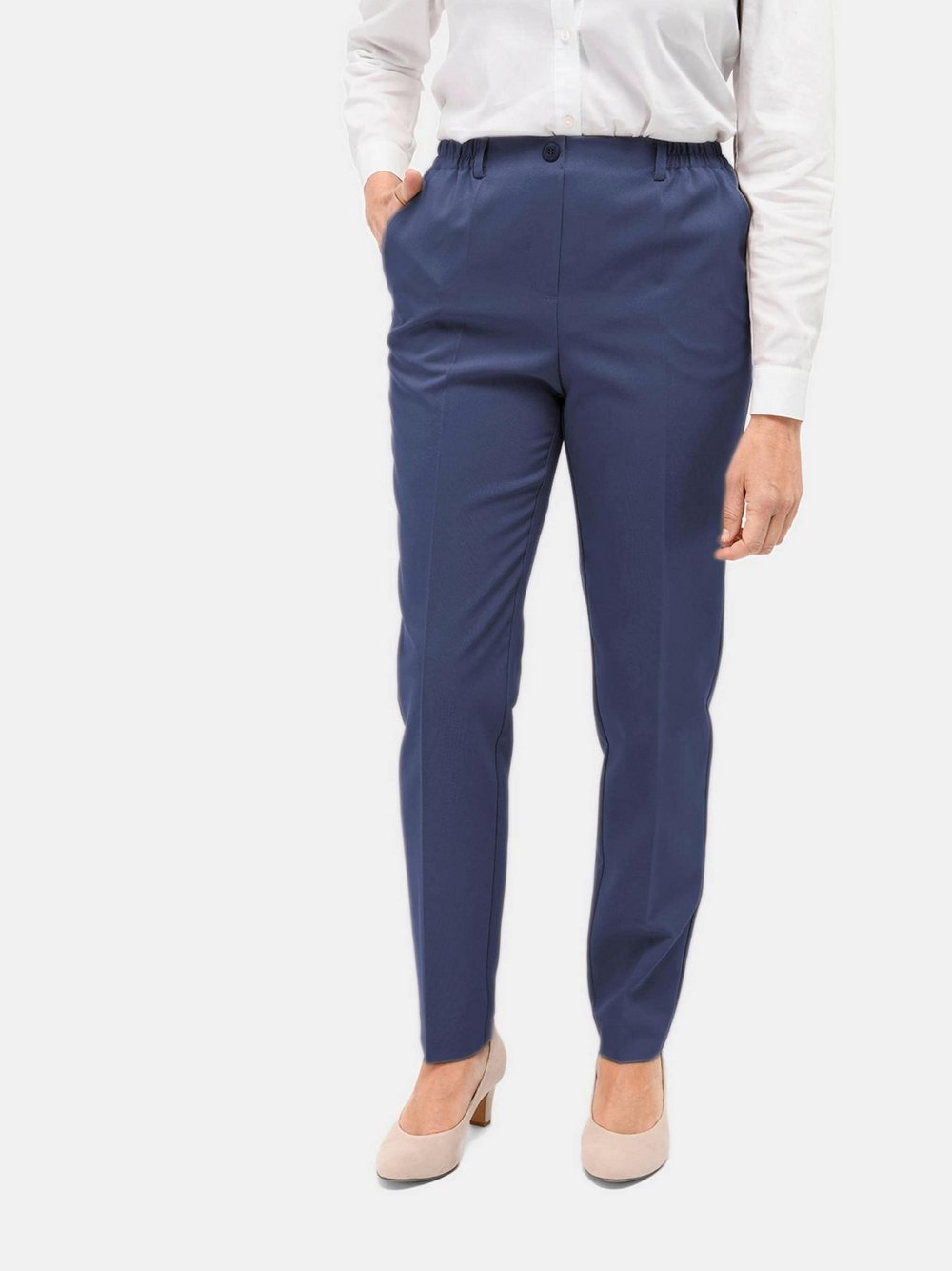 Goldner Schlupfhose-MARTHA Damen blau, 40