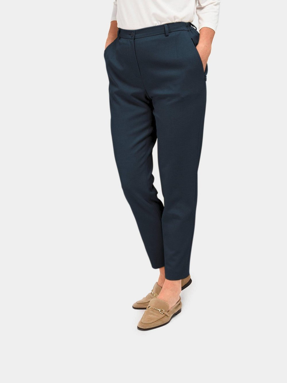 Goldner Hose Carla Damen blau, 42