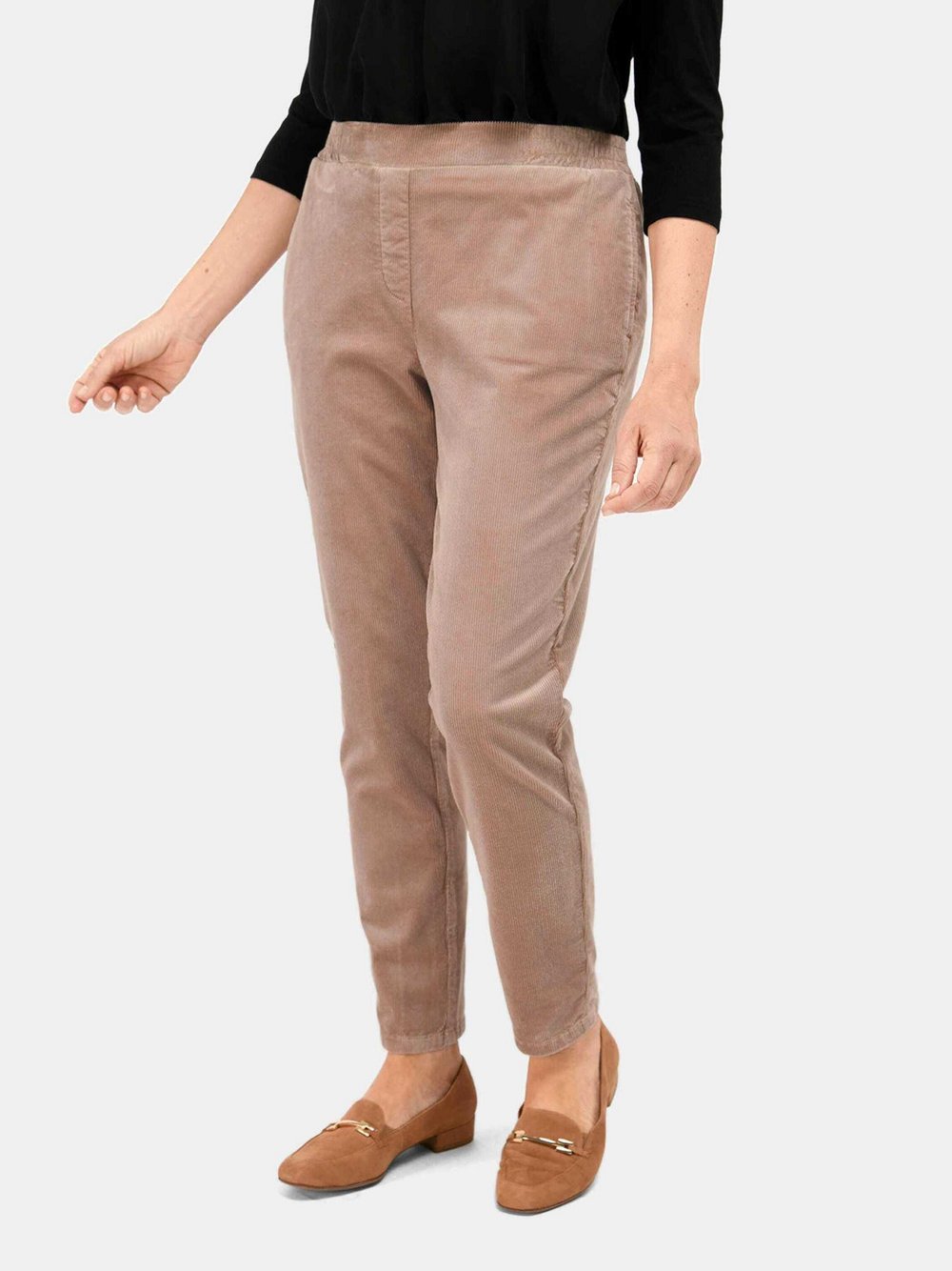 Thumbnail - Goldner Hose Damen Baumwolle braun, 48