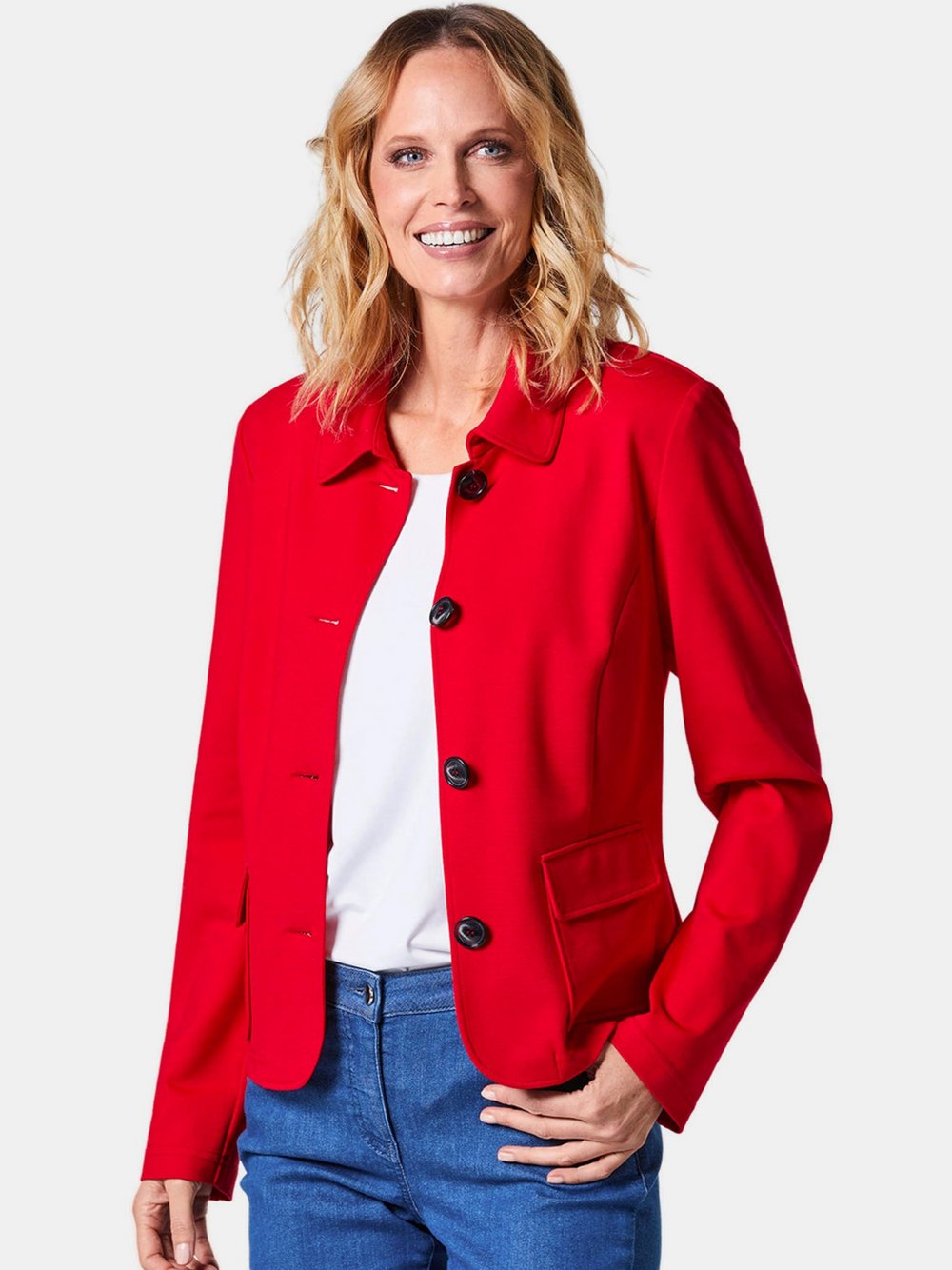 Goldner Jacke Damen Polyamid rot, 52