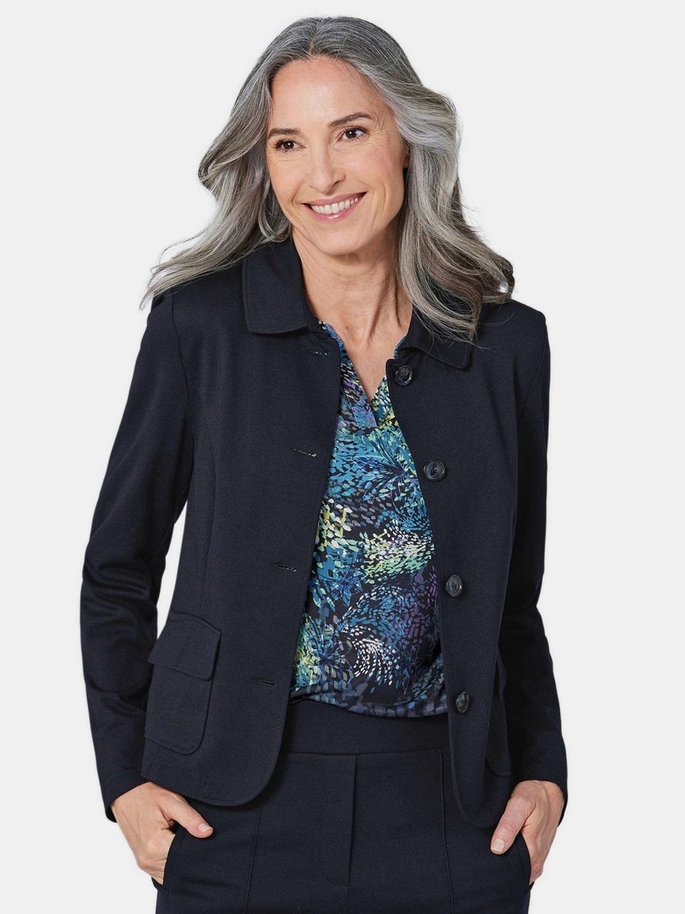 Thumbnail - Goldner Jacke Damen Polyamid blau, 48