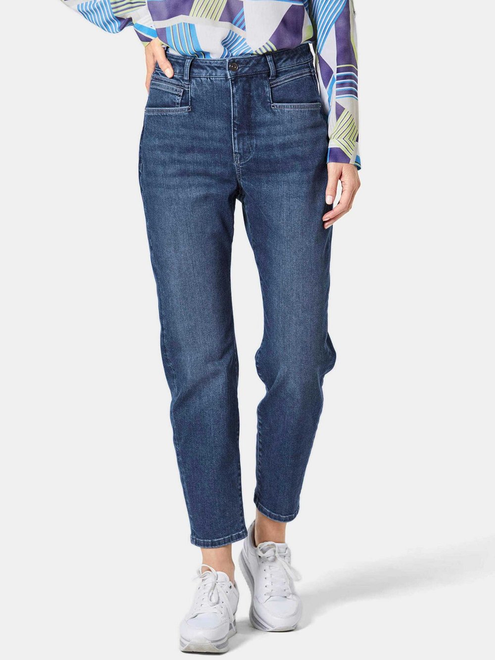 Goldner Komfort-Fit-Jeans Damen Modal blau, 46