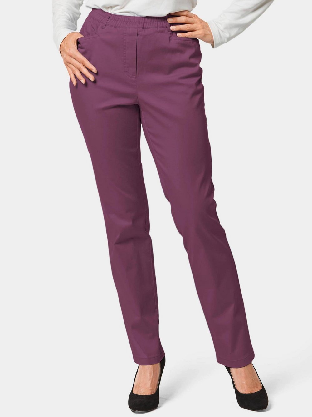 Goldner Baumwollschlupfhose LOUISA Damen Baumwolle lila, 54