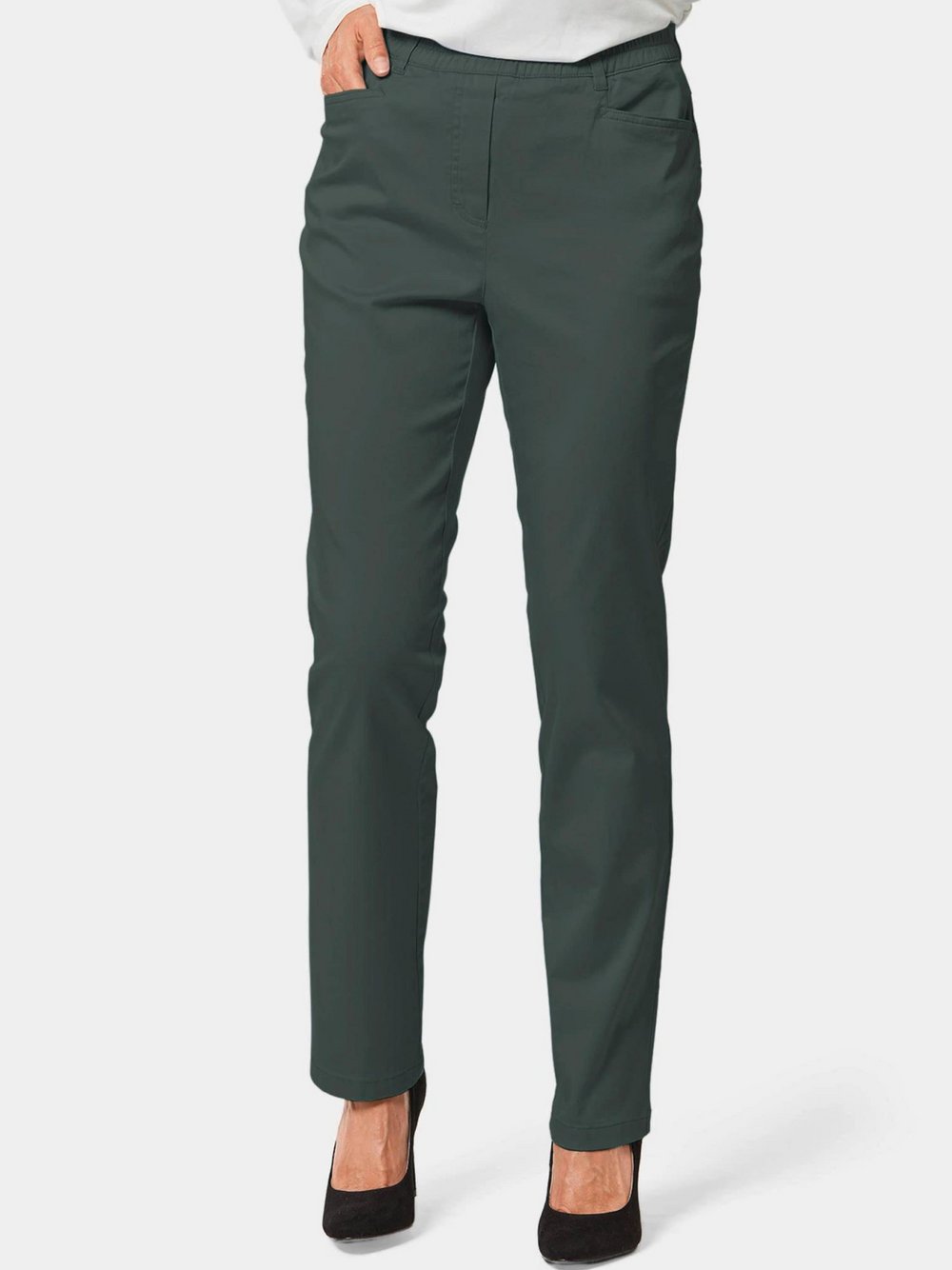 Goldner Baumwollschlupfhose LOUISA Damen Baumwolle grün, 42