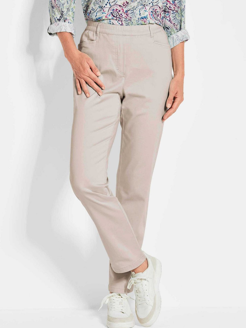 Goldner Baumwollschlupfhose LOUISA Damen Baumwolle braun, 50