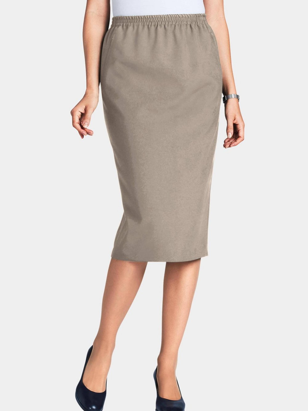 Goldner Schlupfrock Damen beige, 44