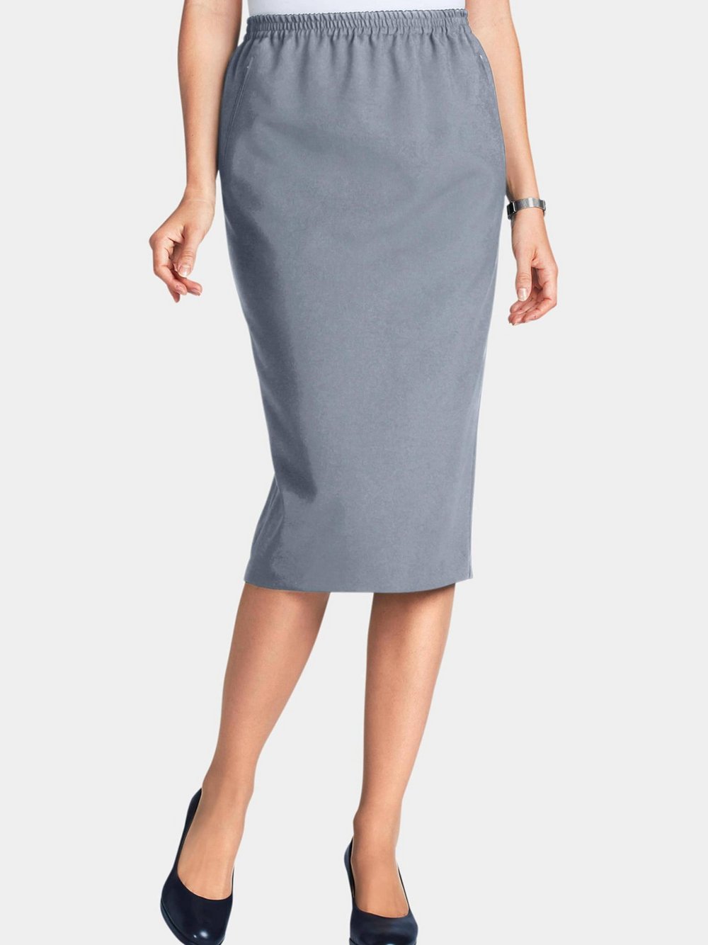 Goldner Schlupfrock Damen grau, 38