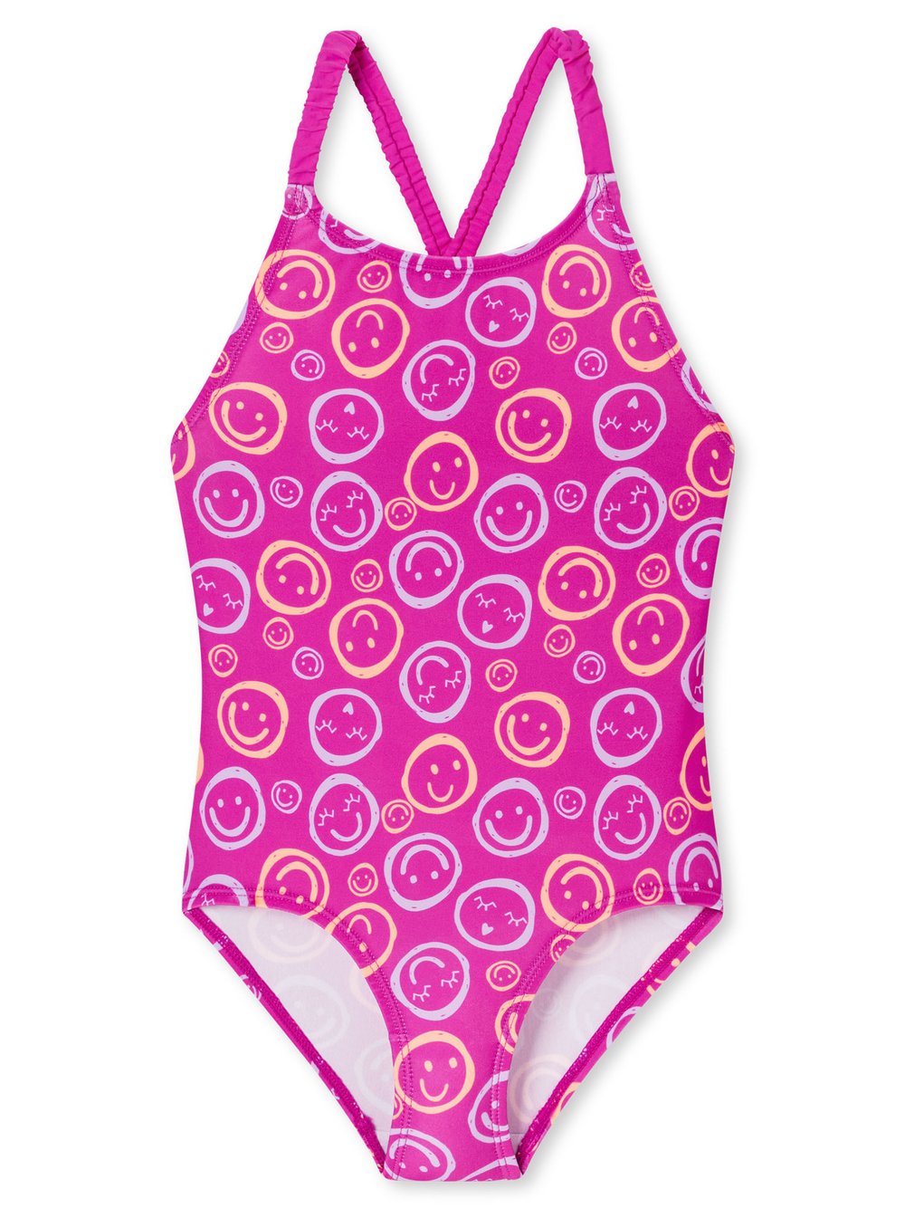 Schiesser Badeanzug Mädchen pink bedruckt, 92