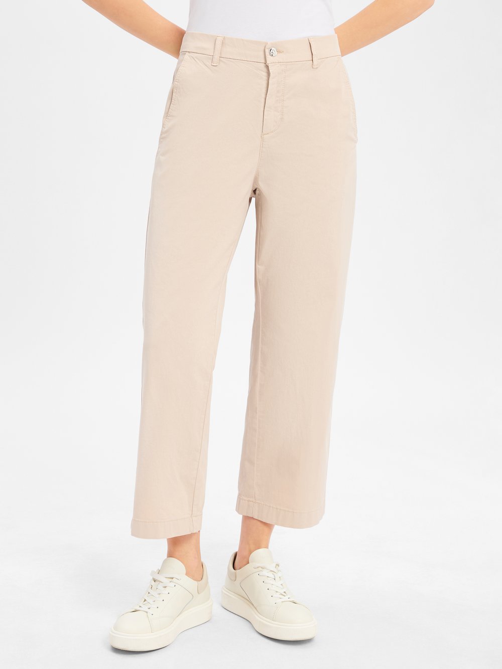 MAC Stoffhose Damen Baumwolle beige, 42