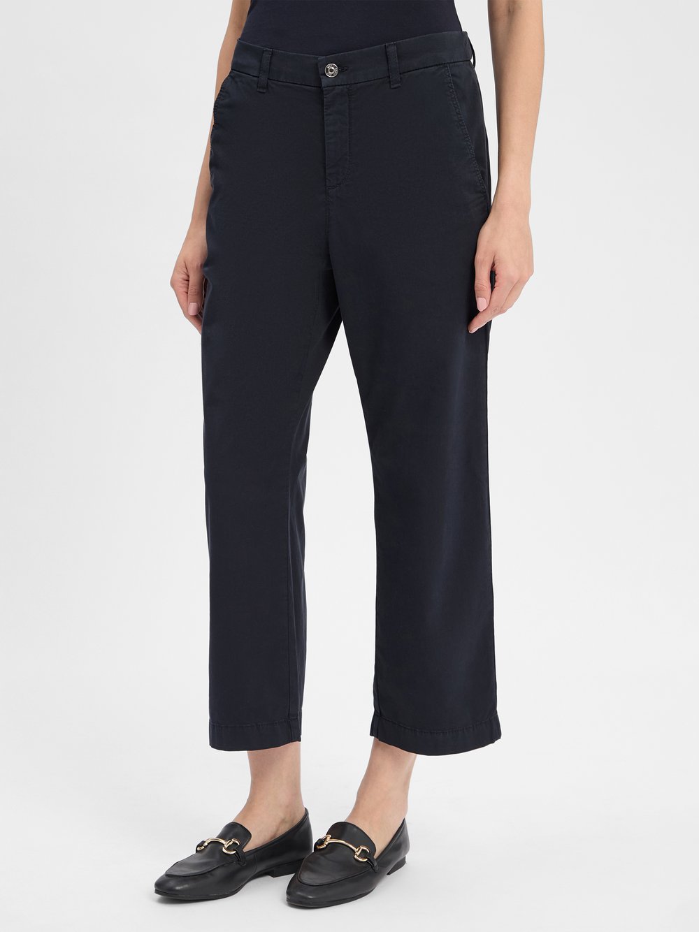 MAC Stoffhose Damen Baumwolle blau, 36