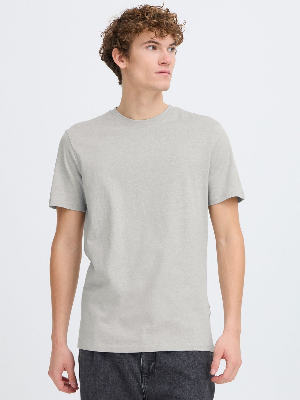 CASUAL FRIDAY T-Shirt Herren Baumwolle grau meliert, L