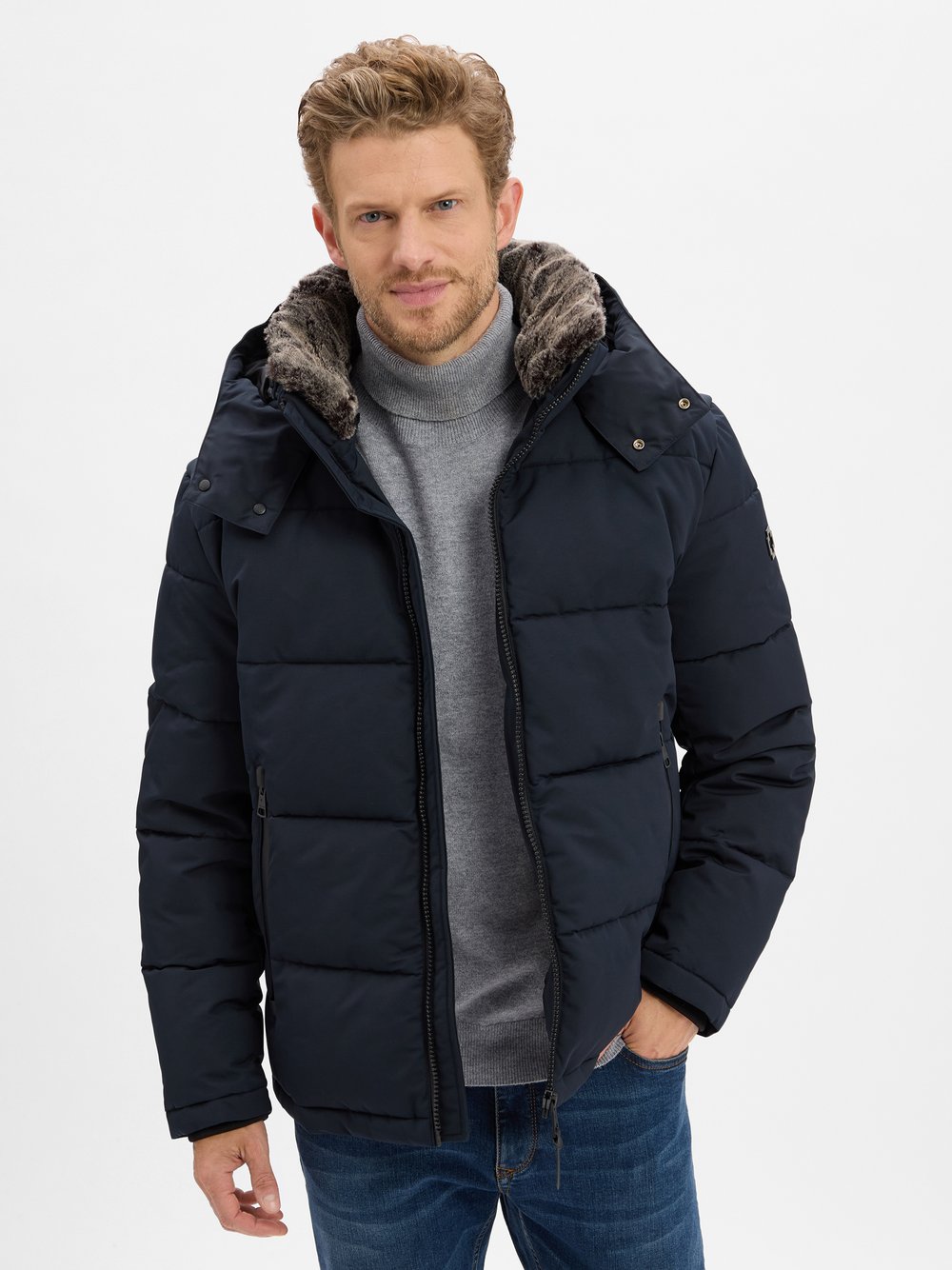 Strellson Winterjacke Herren blau, 52