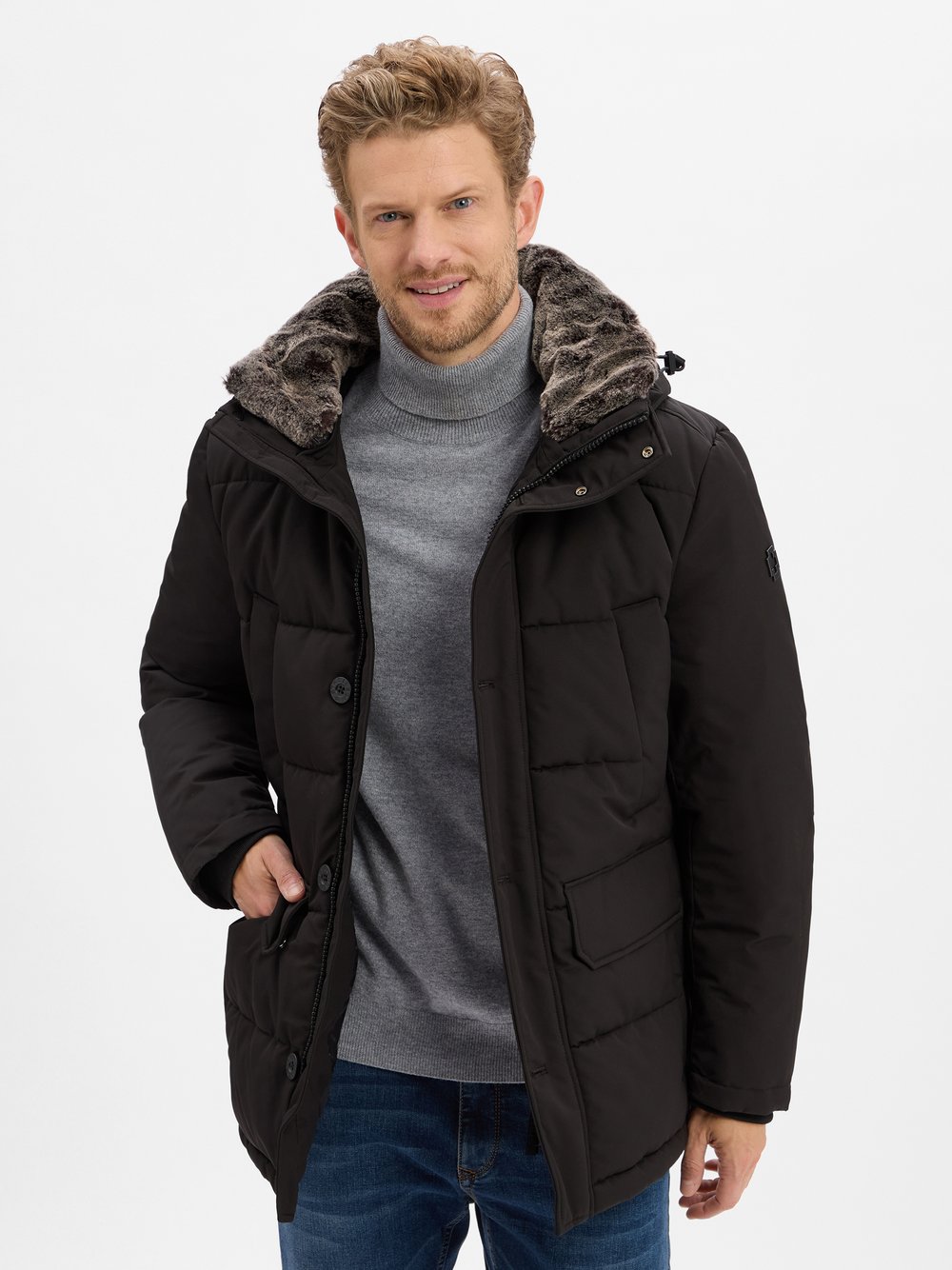 Strellson Winterjacke Herren schwarz, 52
