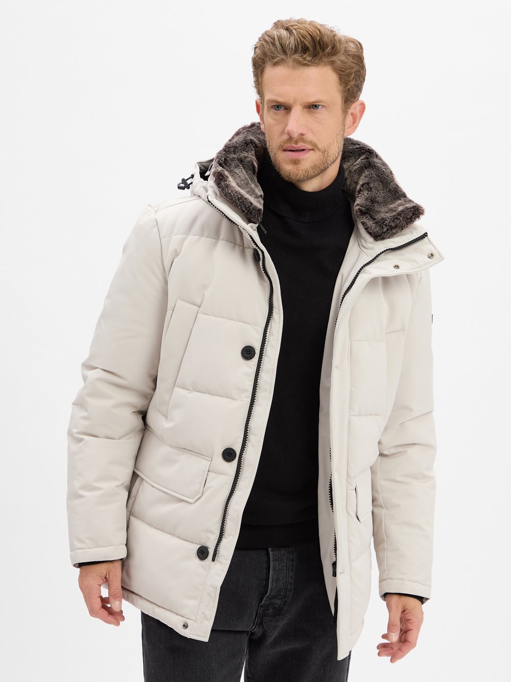 Strellson Winterjacke Herren beige, 50