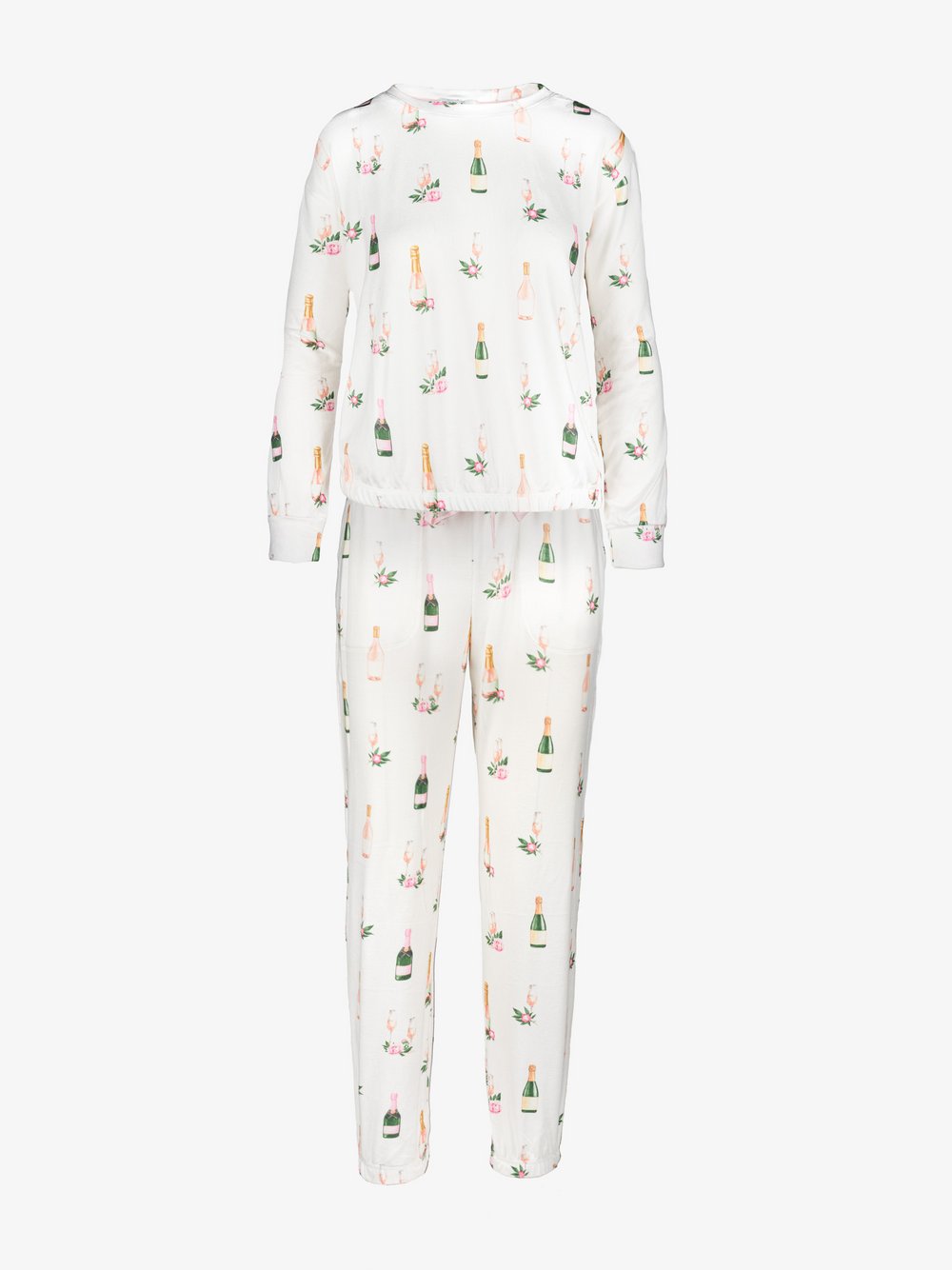 Thumbnail - PJ Salvage Pyjama Damen weiß bedruckt, XL