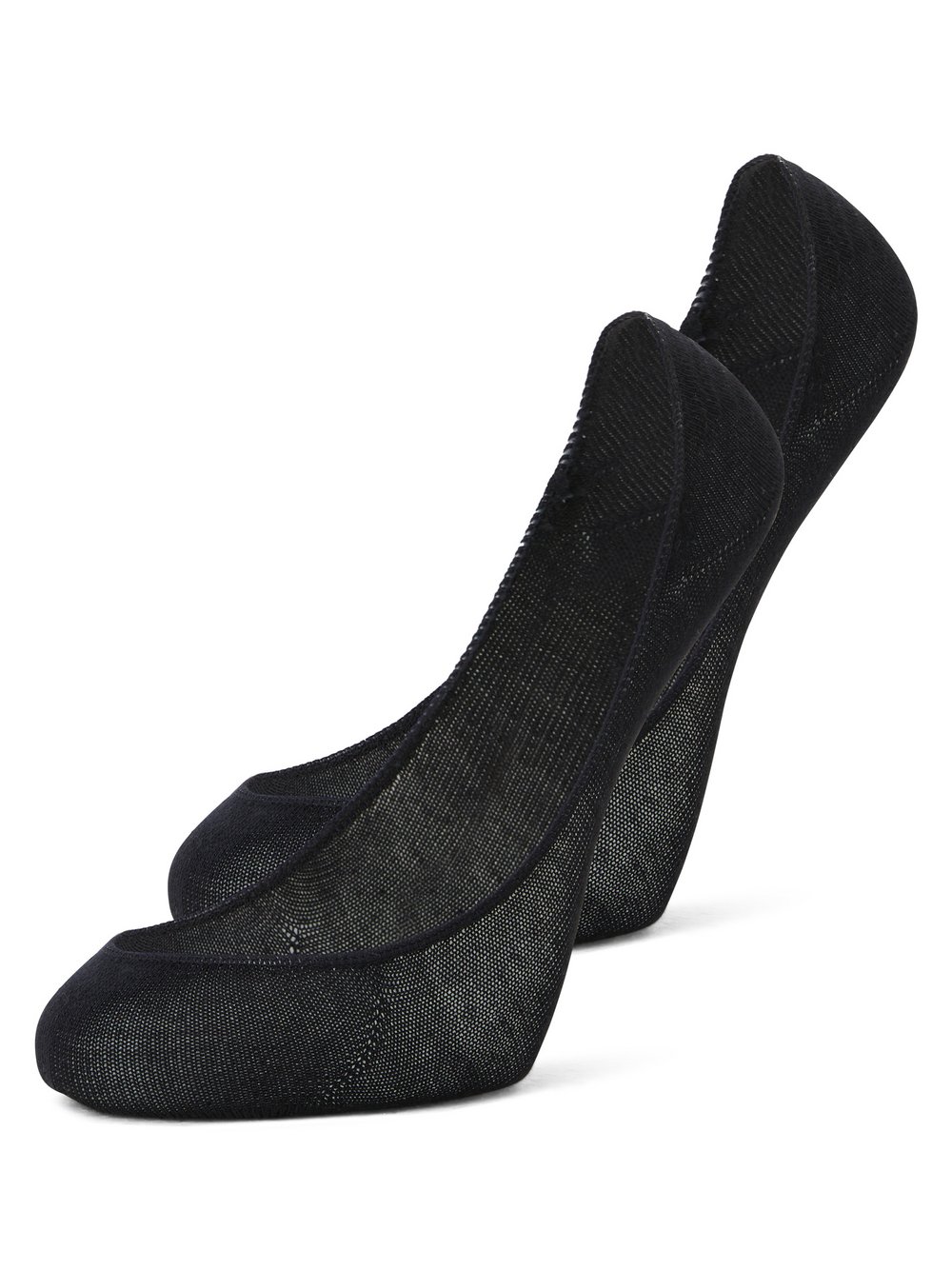Snocks Füßlinge im 2er-Pack Damen Baumwolle schwarz, 39-42