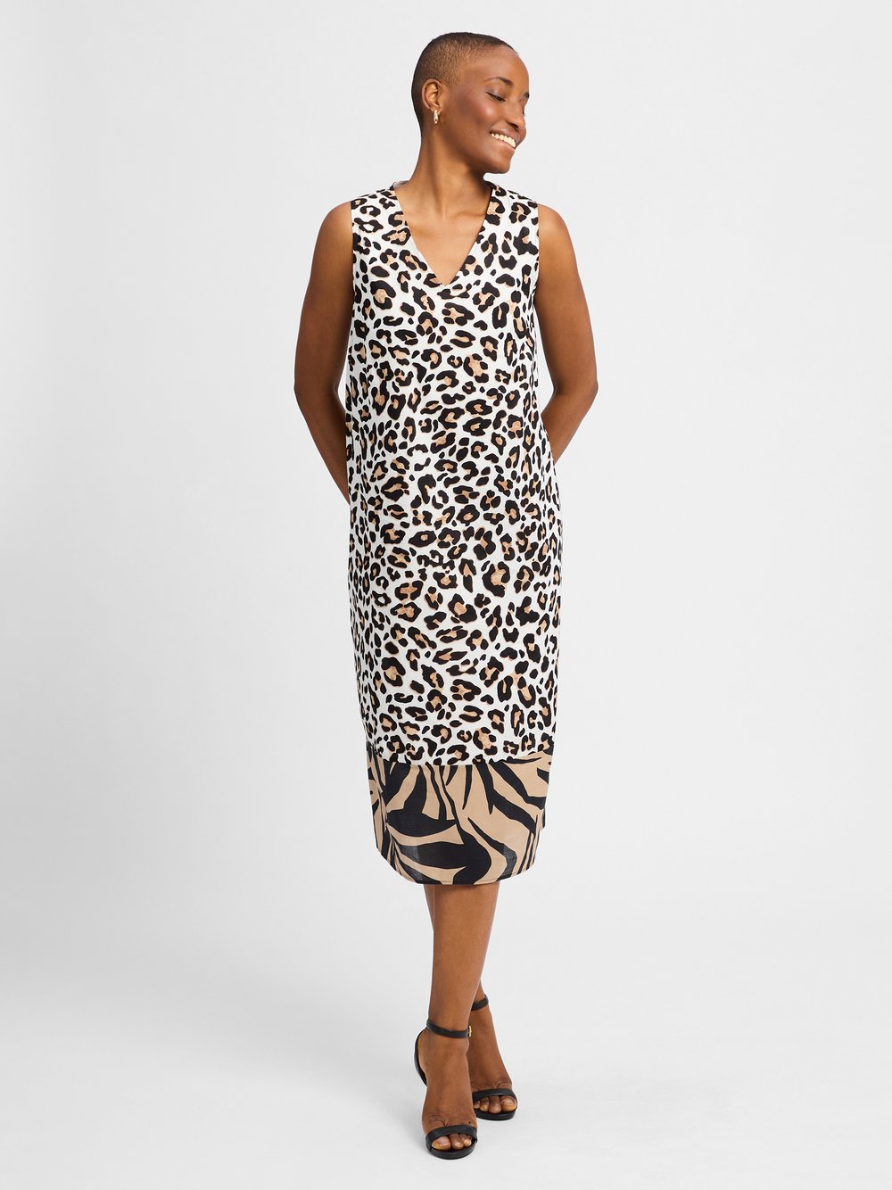 Betty Barclay Kleid Damen Baumwolle mehrfarbig gemustert, 40