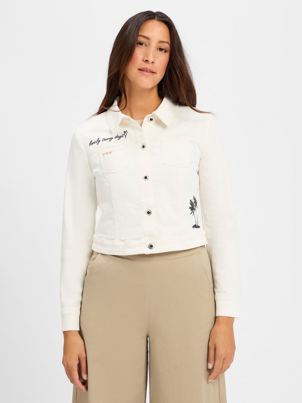 Betty Barclay Jeansjacke Damen Baumwolle beige, 36