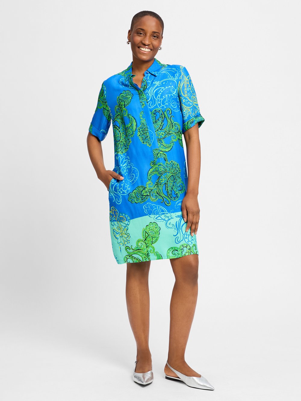 Betty Barclay Kleid Damen Viskose mehrfarbig gemustert, 40