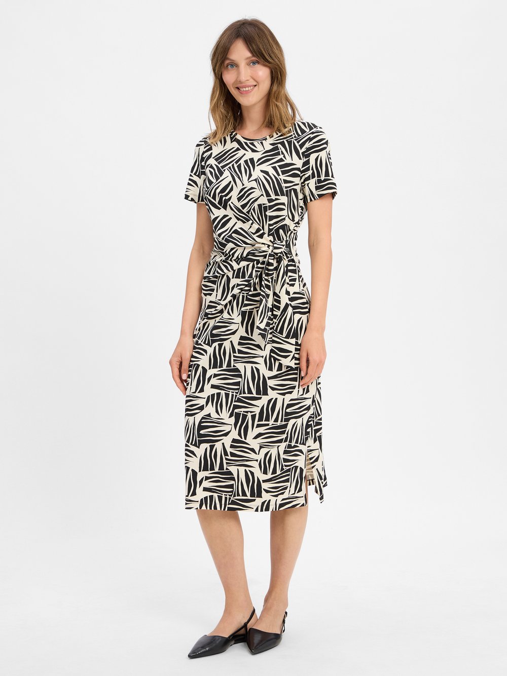 s.Oliver Kleid Damen Baumwolle mehrfarbig gemustert, 40