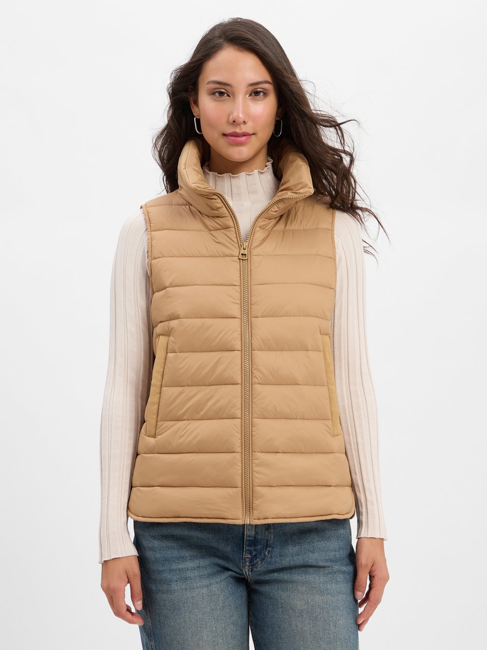 Marc O'Polo Steppweste Damen Polyamid braun, 40