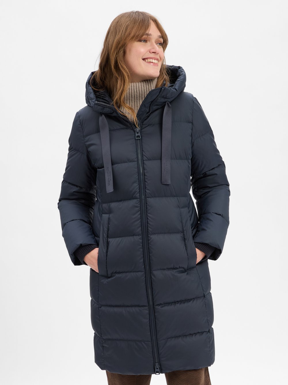 Thumbnail - Marc O'Polo Daunenmantel Damen blau, 42