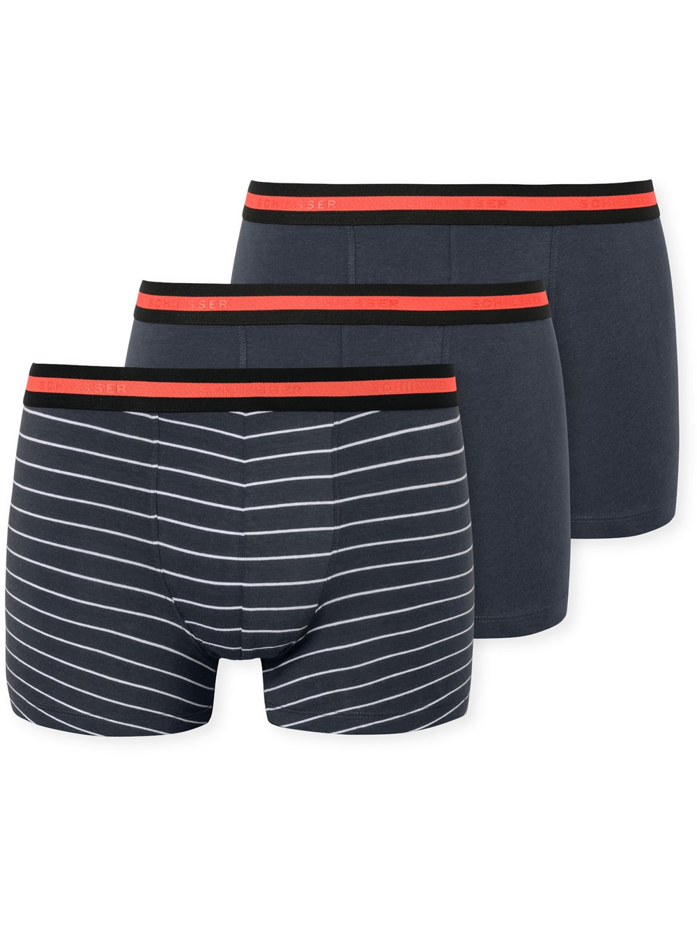 Schiesser Retro Boxer Jungen Jersey grau bedruckt, 140