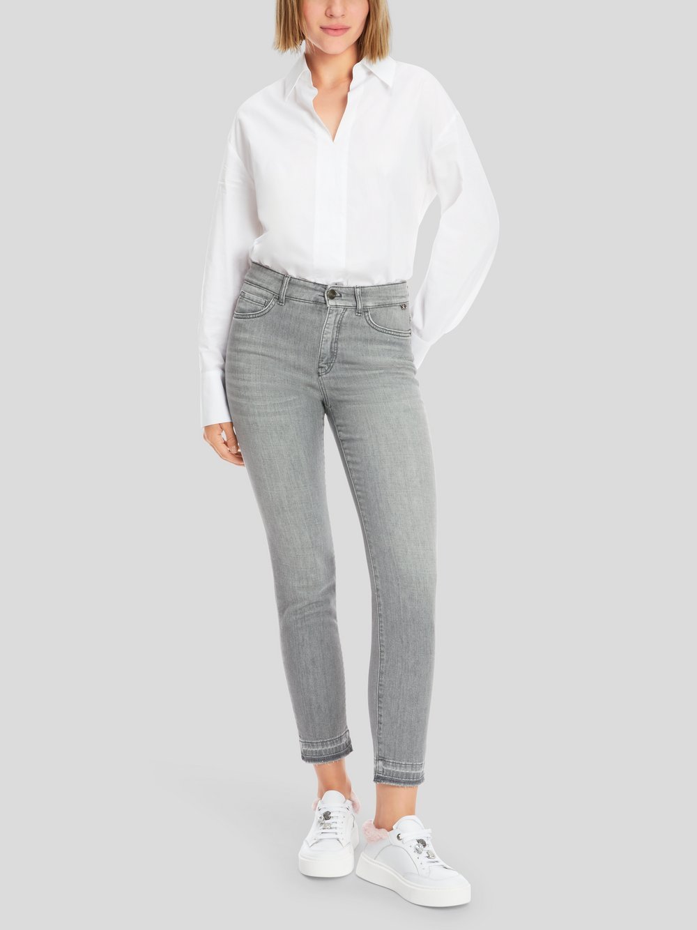 Thumbnail - Marc Cain Jeans Damen Baumwolle grau, 46
