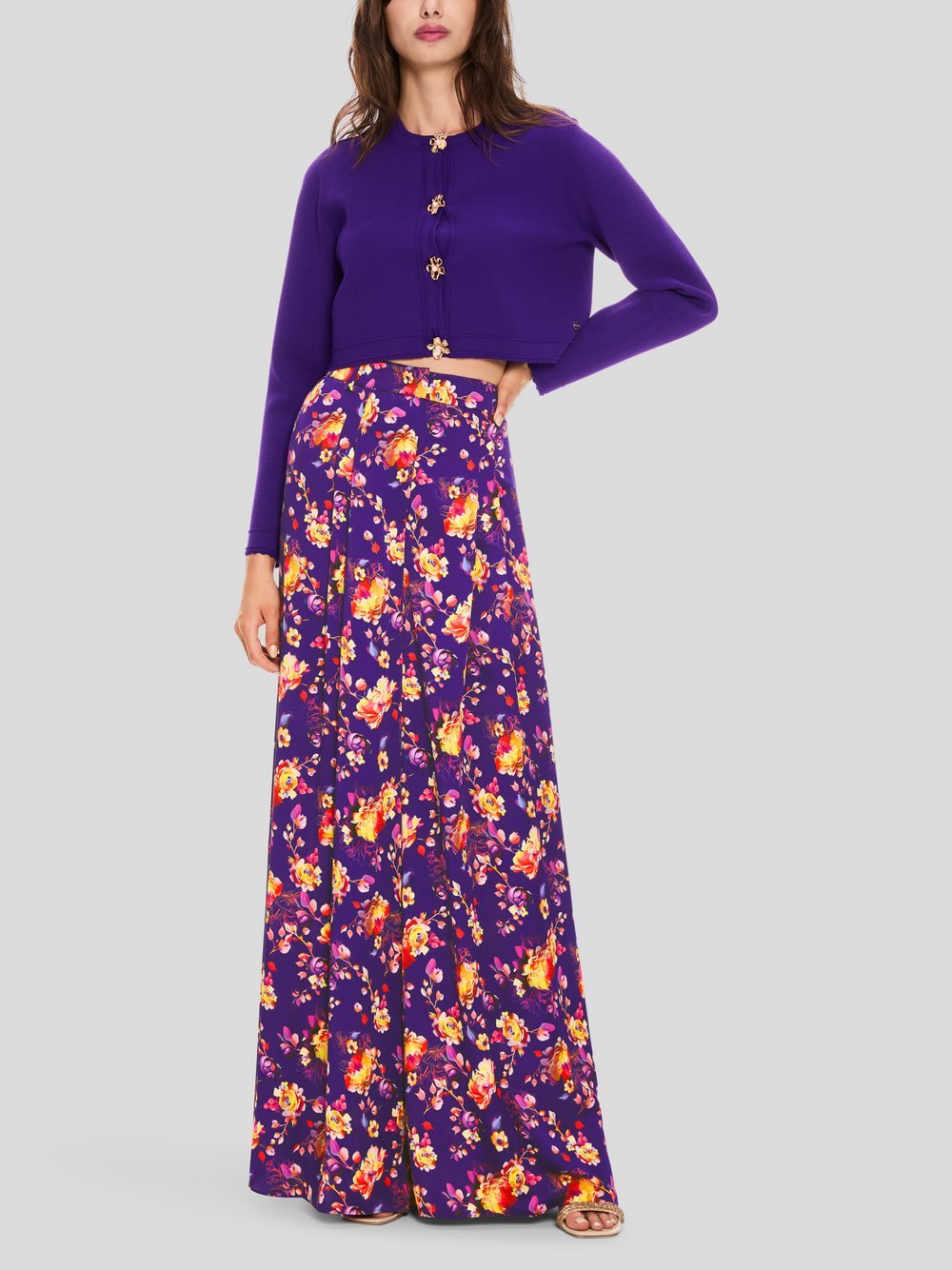 Marc Cain Hose Damen lila gemustert, 38