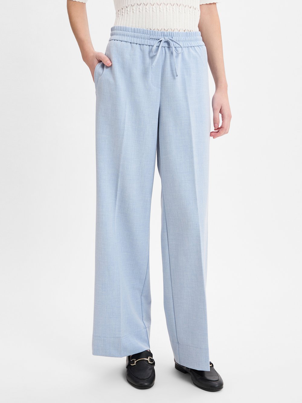Opus Stoffhose Damen Viskose blau meliert, 36