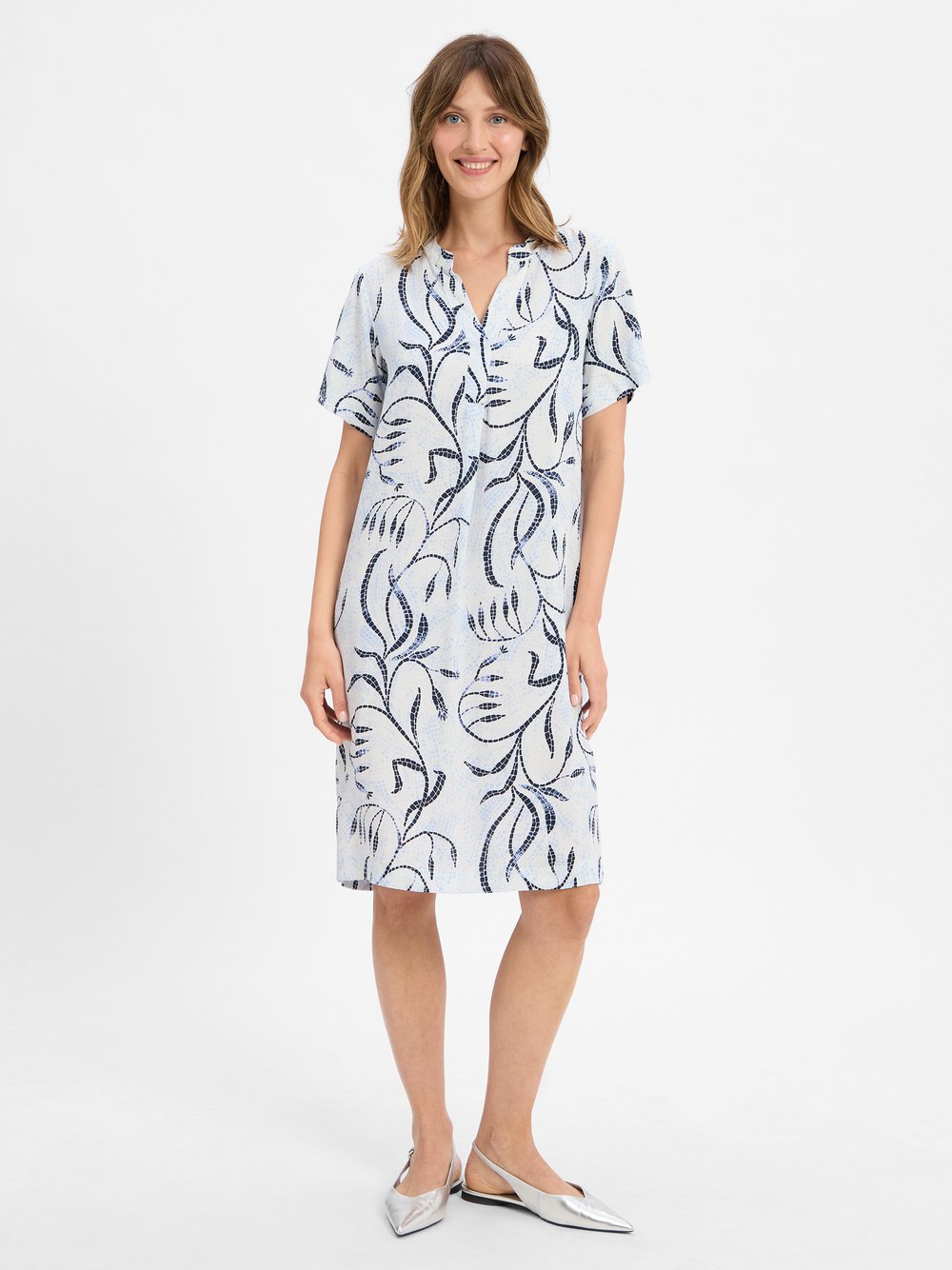 soyaconcept® Kleid Damen Viskose mehrfarbig gemustert, XXL